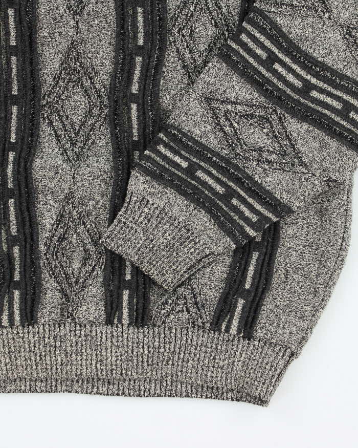 Vintage Tosani Wool Blend Pattern Jumper - XL