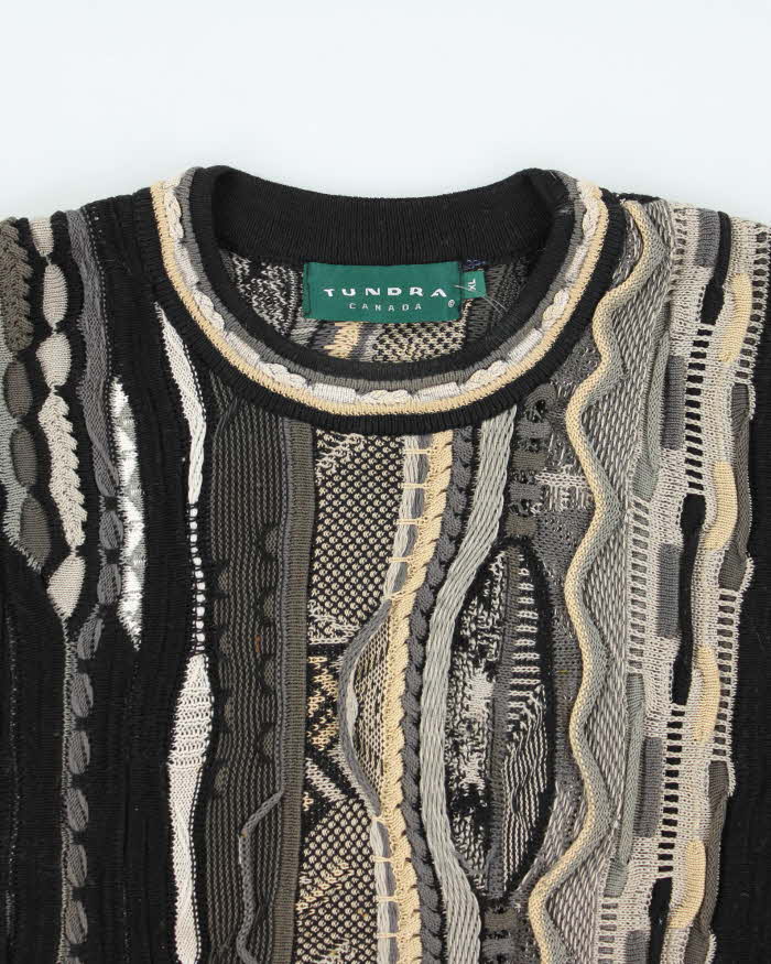 Vintage 80s Tundra Knit Jumper - XL