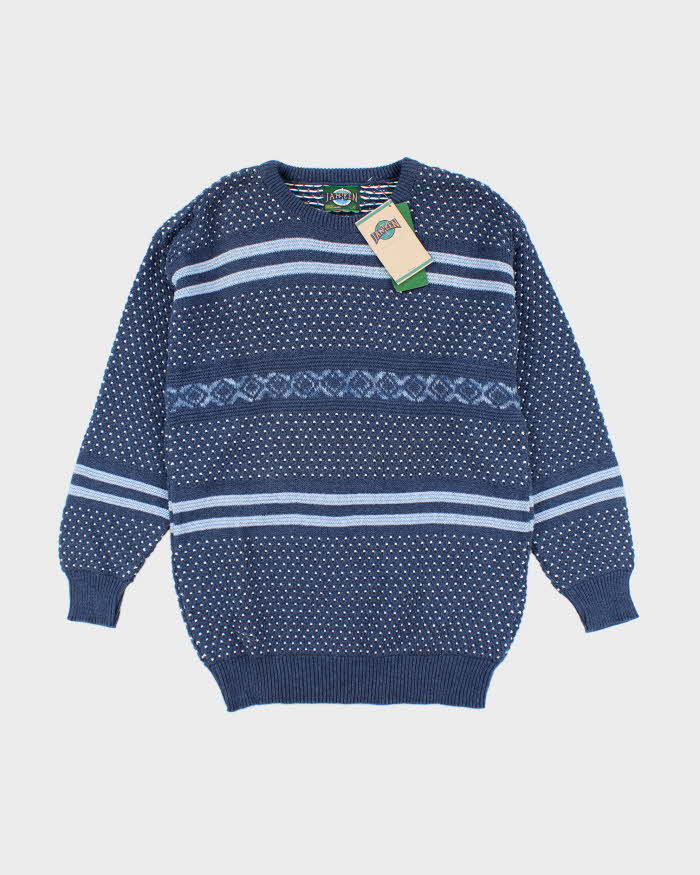 Deadstock Vintage Jantzen Blue Knit Jumper - L