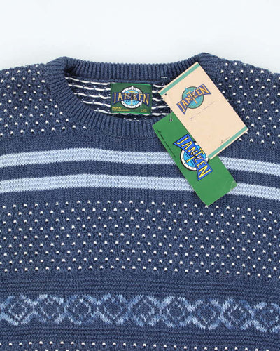 Deadstock Vintage Jantzen Blue Knit Jumper - L