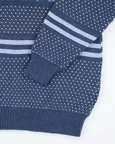 Deadstock Vintage Jantzen Blue Knit Jumper - L