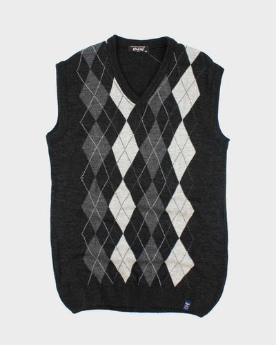 Vintage Atam Wool Argyle Tank Knit - M