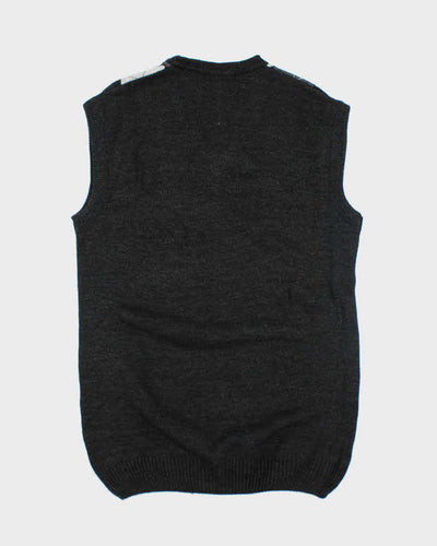 Vintage Atam Wool Argyle Tank Knit - M