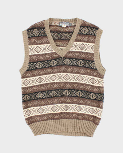 Vintage Eaton Birkdale Brown Wool Tank Knit - S
