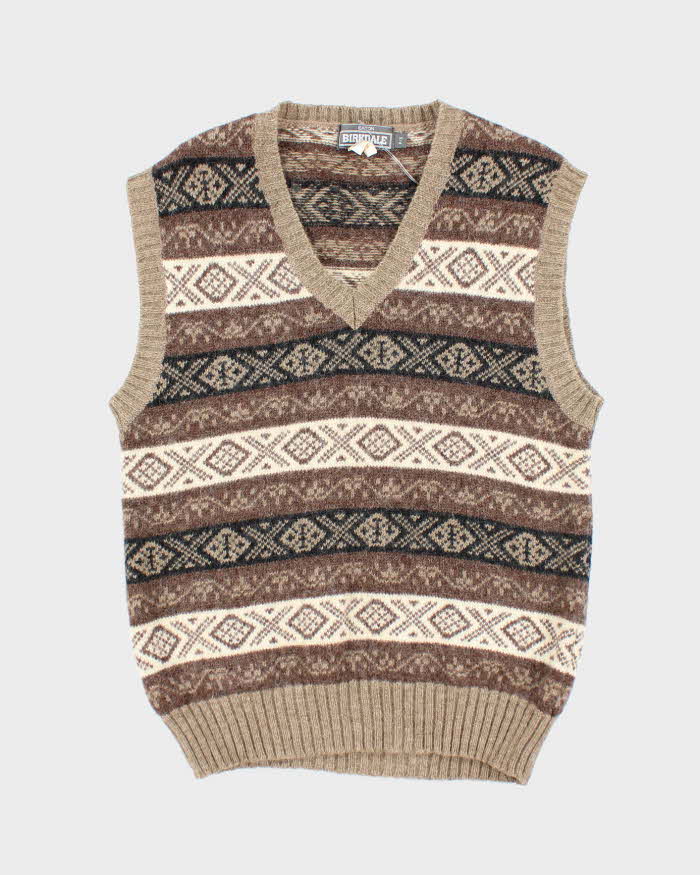 Vintage Eaton Birkdale Brown Wool Tank Knit - S