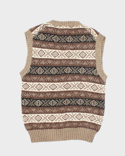 Vintage Eaton Birkdale Brown Wool Tank Knit - S