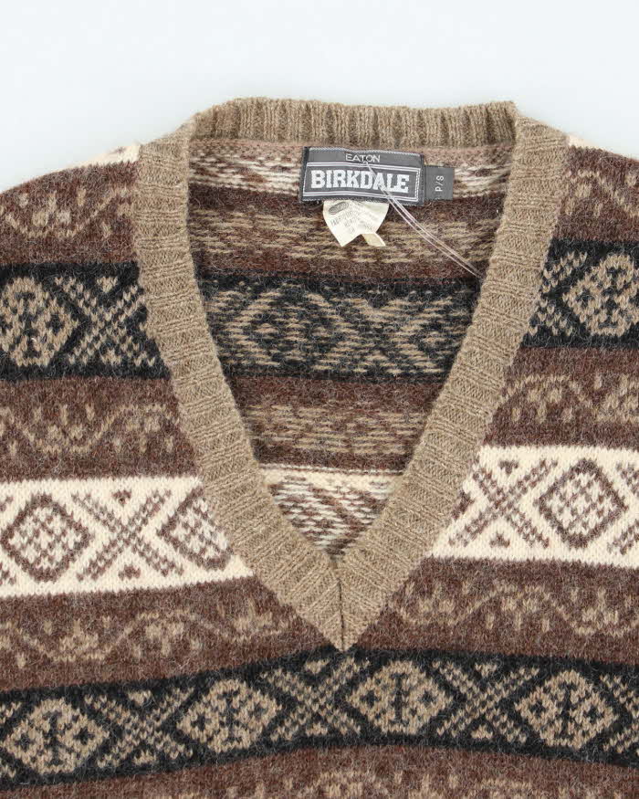 Vintage Eaton Birkdale Brown Wool Tank Knit - S