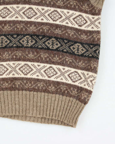 Vintage Eaton Birkdale Brown Wool Tank Knit - S