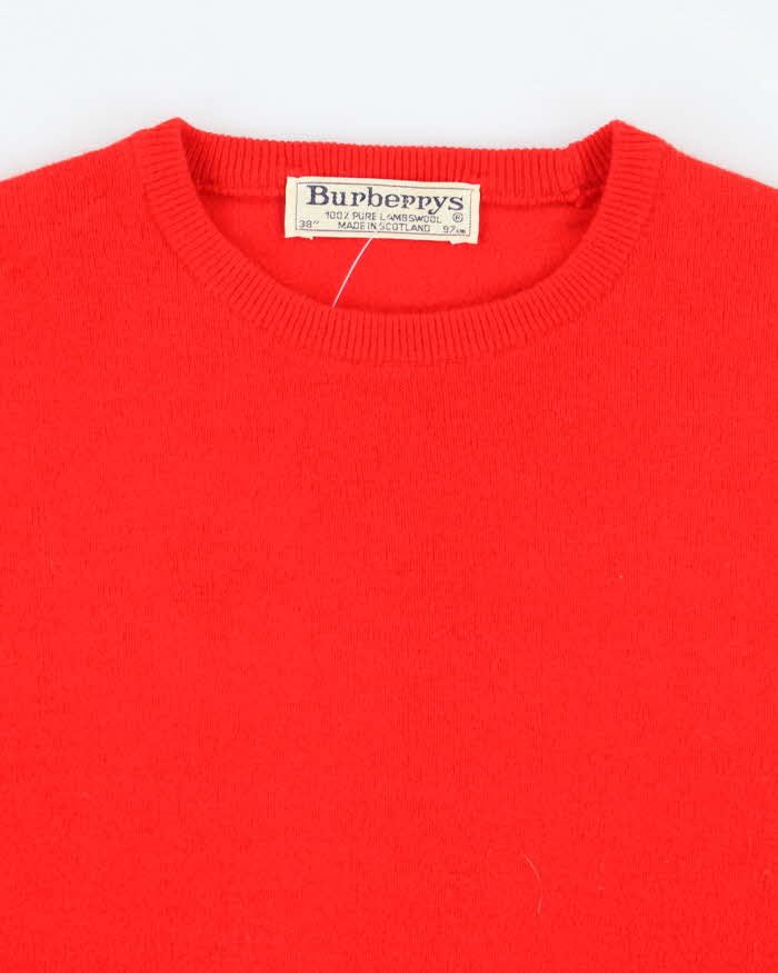 Vintage 90's Burberry Lambswool Knit Jumper - M