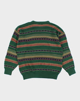 Vintage 90's GANT Patterned Oversized Chunky Knit Jumper - XL