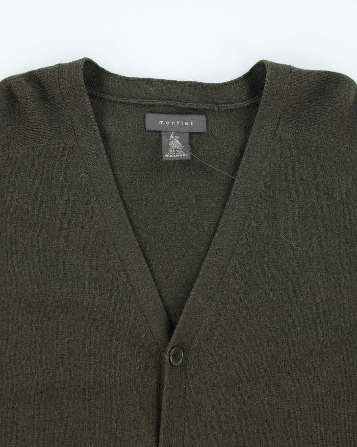 Vintage Mantles Pure Wool Button Up Cardigan - L