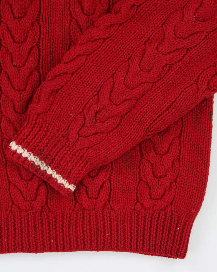 Vintage 90's Calvin Klein Chunky Cable Knit Jumper - M