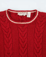 Vintage 90's Calvin Klein Chunky Cable Knit Jumper - M