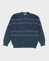 Vintage 90's Fila Striped Chunky Knit Jumper - XXL