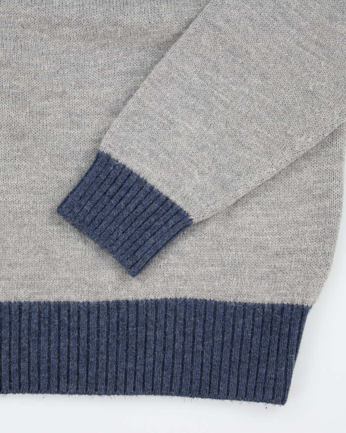 Vintage 2000's R&amp;R Wool Blend Chunky Patterned Knit Jumper - M