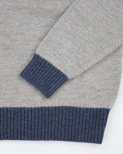 Vintage 2000's R&R Wool Blend Chunky Patterned Knit Jumper - M