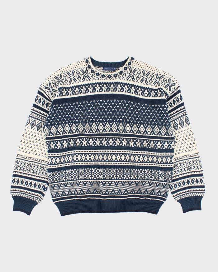 Vintage Northern Isle Wool Blend Knit Jumper - XL