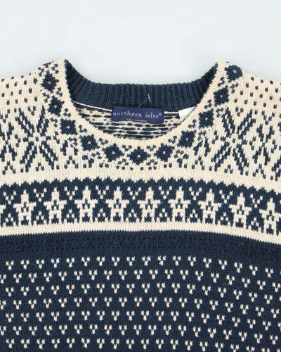 Vintage Northern Isle Wool Blend Knit Jumper - XL