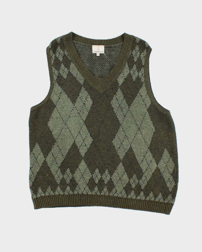 Vintage London Fog Wool Blend Tank Knit - L