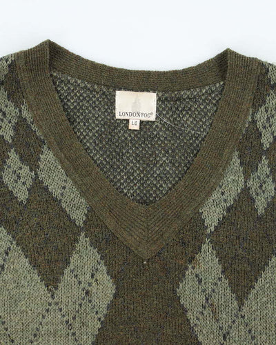 Vintage London Fog Wool Blend Tank Knit - L