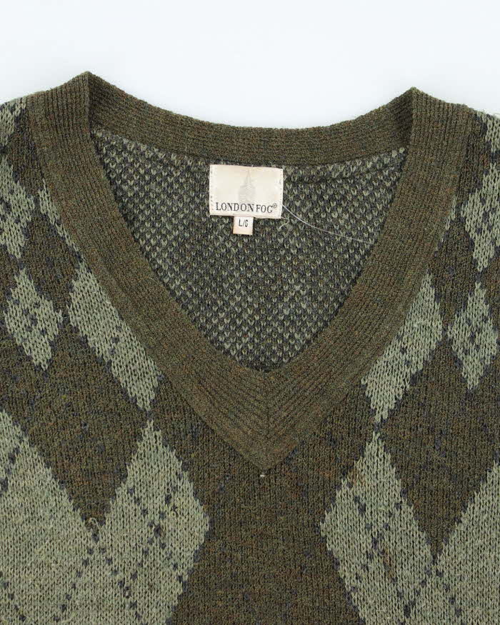 Vintage London Fog Wool Blend Tank Knit - L