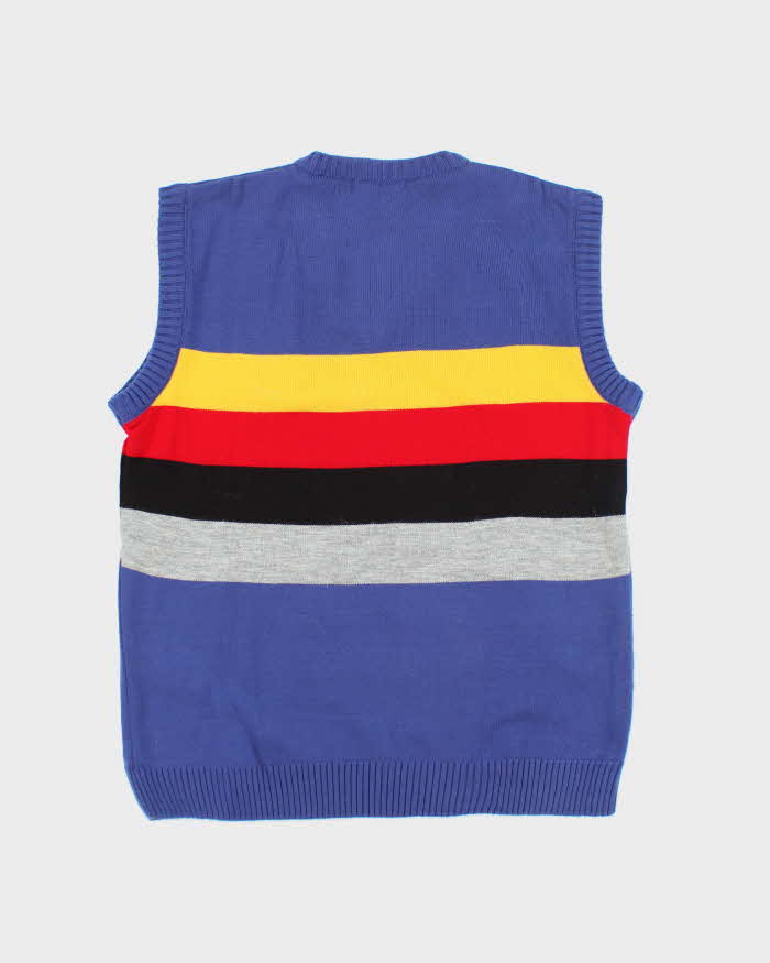 Vintage 2000's Nautica Multi Coloured Tank Knit Jumper - M