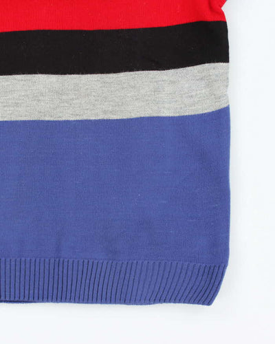 Vintage 2000's Nautica Multi Coloured Tank Knit Jumper - M
