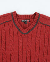 Vintage Point Zero Heavyweight Chunky Knit Jumper - L