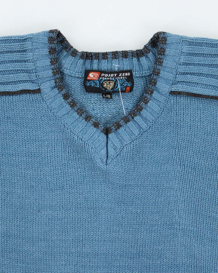 Vintage Point Zero Chunky Knit Jumper - L