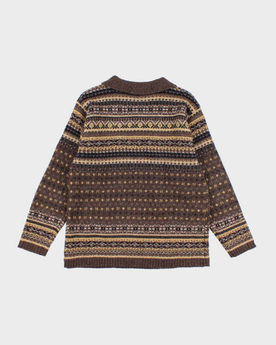 Vintage Point Zero Wool Collard Jumper  - S