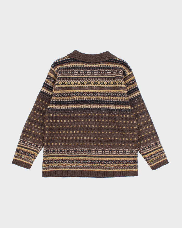 Vintage Point Zero Wool Collard Jumper  - S