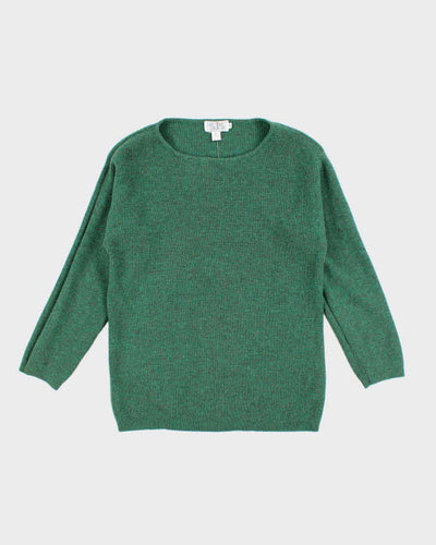 Vintage SJS Green Wool Jumper  - M