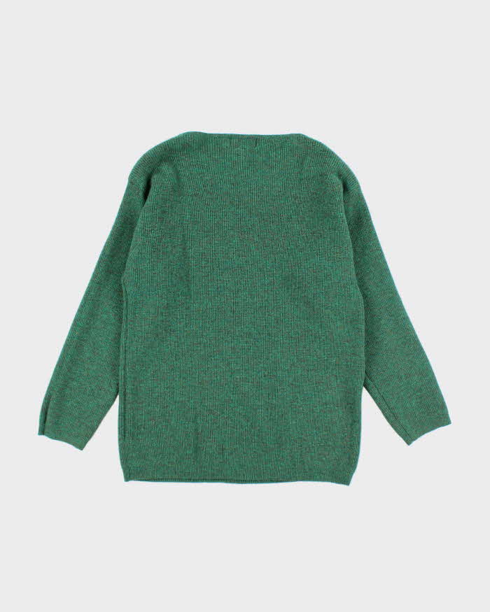 Vintage SJS Green Wool Jumper  - M