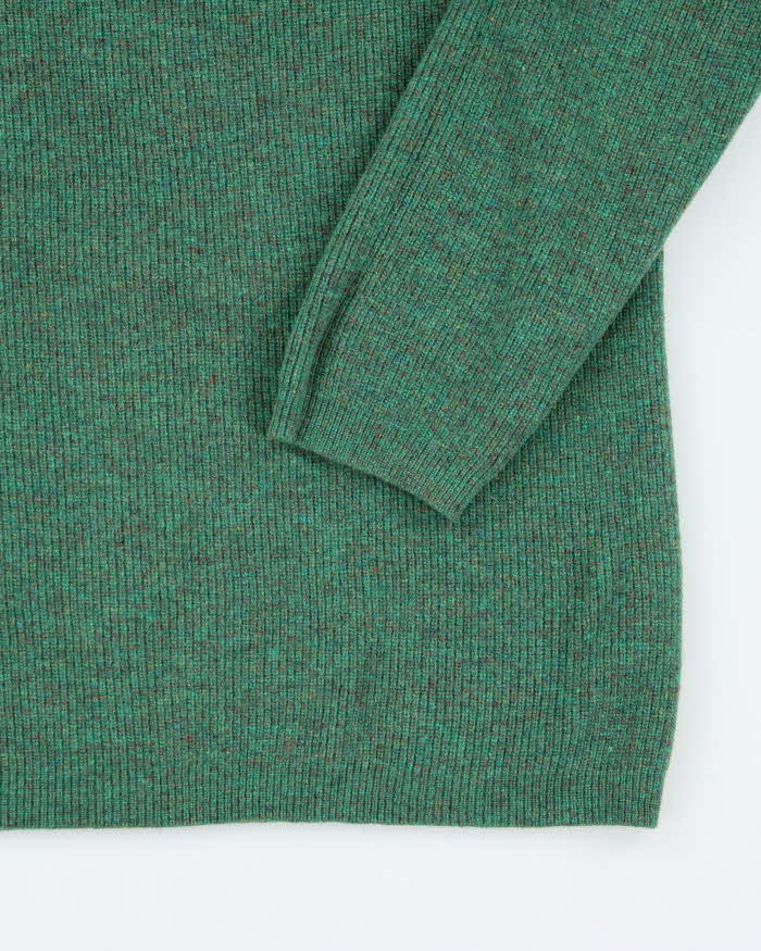 Vintage SJS Green Wool Jumper  - M