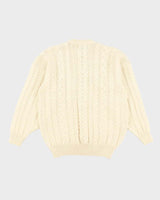 Vintage Quills Aran Knit Wool Jumper - XXL