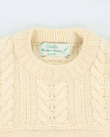 Vintage Quills Aran Knit Wool Jumper - XXL