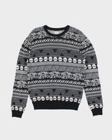 Vintage Y2k 00s Buffalo Wool Blend Skull Jumper - M