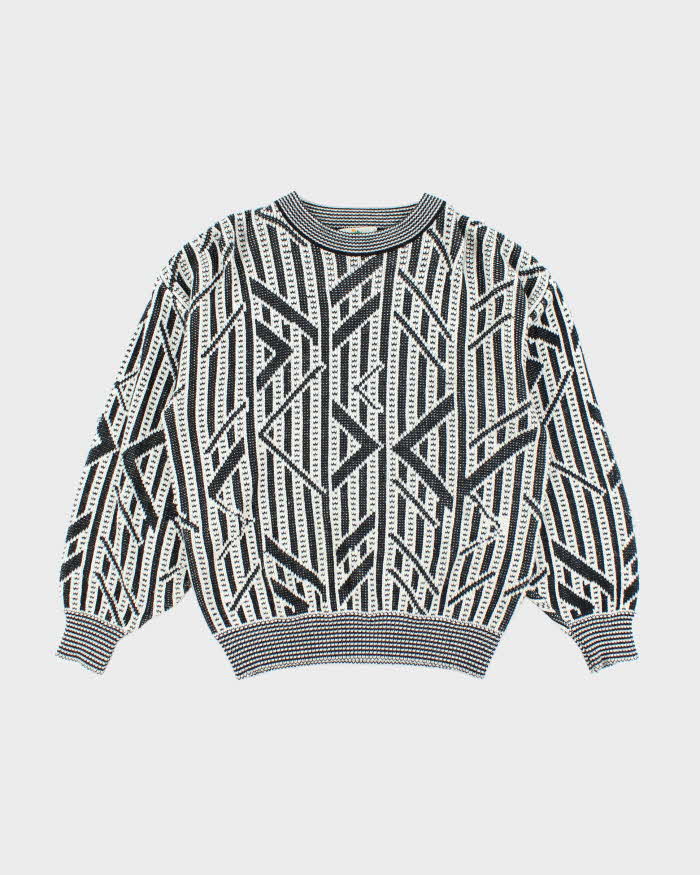 Vintage Cypress Pattern Knit Jumper - M