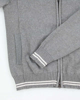 Vintage 2000's Tommy Hilfiger Embroidered Zip Up Chunky Knit Jumper - S