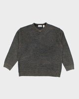 Vintage 90's Pierre Cardin Chunky V-Neck Jumper - XL