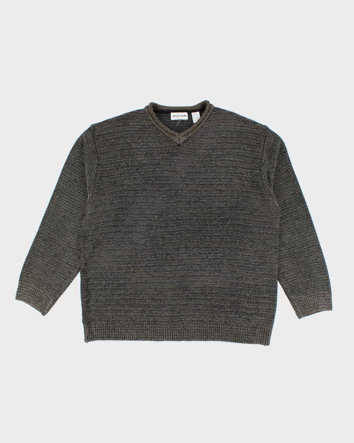 Vintage 90's Pierre Cardin Chunky V-Neck Jumper - XL