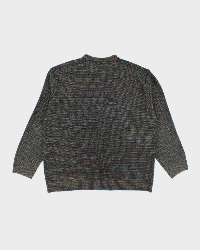 Vintage 90's Pierre Cardin Chunky V-Neck Jumper - XL
