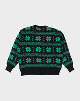 Vintage 70's Sears Patterned Chunky Knit Jumper - L