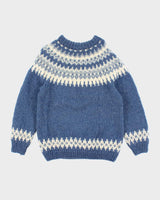 Vintage Handmade Wool Fair Isle Knit Jumper - L