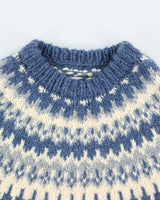 Vintage Handmade Wool Fair Isle Knit Jumper - L