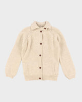 Vintage Spanner Wool Collared Cardigan - S