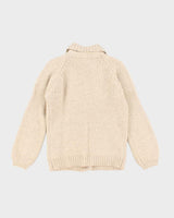 Vintage Spanner Wool Collared Cardigan - S
