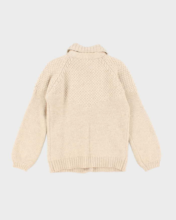 Vintage Spanner Wool Collared Cardigan - S