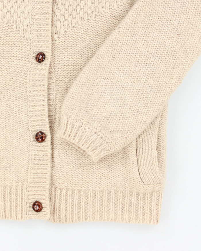 Vintage Spanner Wool Collared Cardigan - S