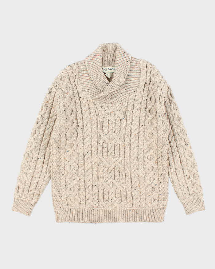Vintage Aran Mor Merino Wool Chunky Knit Jumper - M